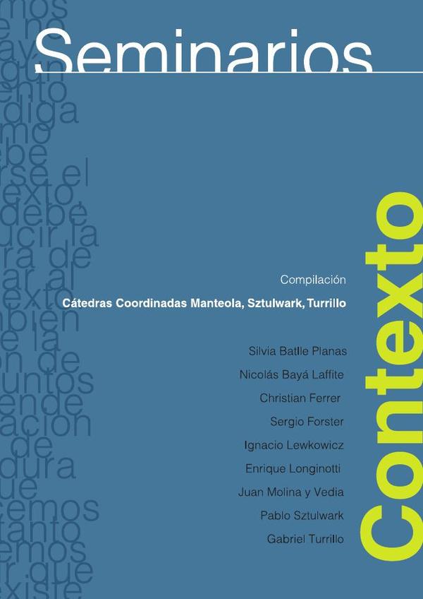 SEMINARIOS: CONTEXTOS